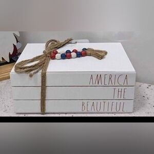 Rae Dunn Beaded Book Stack